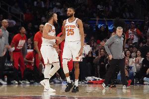 这是一份不寻常的缘分!布伦森与哈特有望成为第五对在NCAA和NBA都夺冠的球员组合。