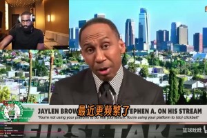 反击！A史密斯：塔图姆现在怎么看你？布朗：有本事来直播辩论！